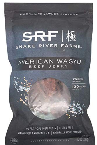 Snake River Farms American Wagyu Beef Jerky, 10 Ounce 10 (Pack of 1)