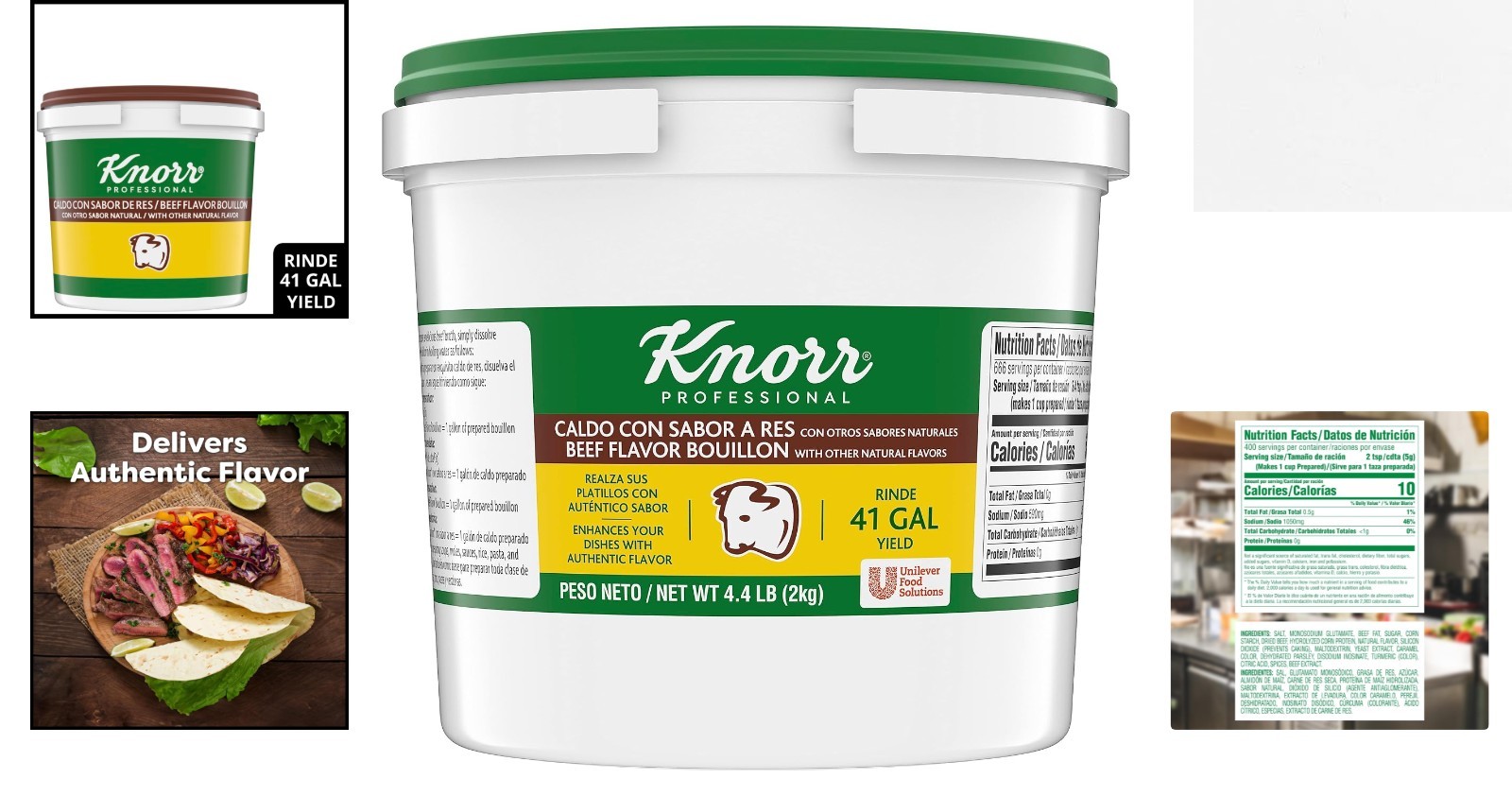 Professional Caldo de Res Beef Bouillon 4.4 lbs – Versatile Flavor Enhancer