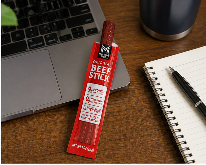 2PACK Member’s Mark Original Grassfed Beef Snack Sticks, 1 Ounce (Pack of 12)