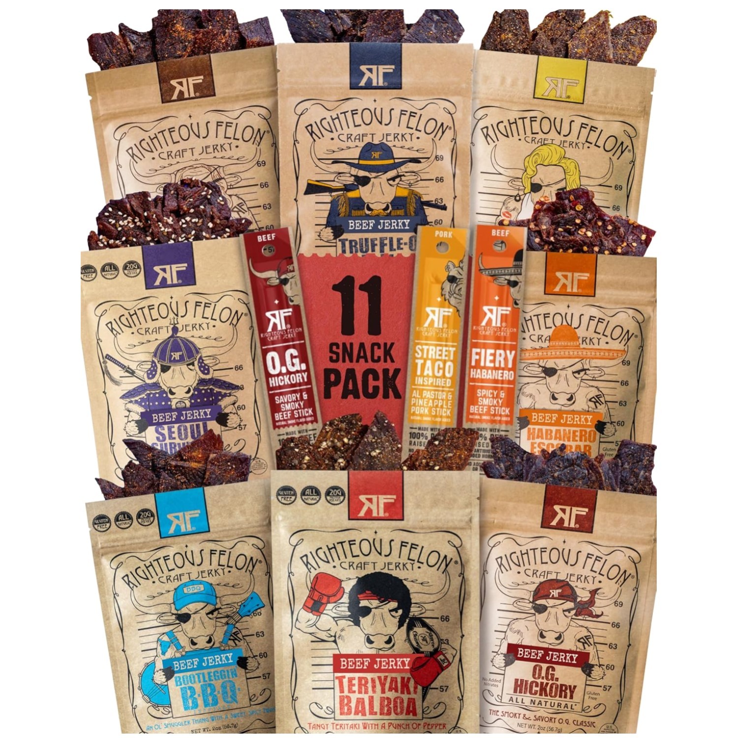 Jerky & Meat Sticks Variety Pack – Father’s Day Sampler