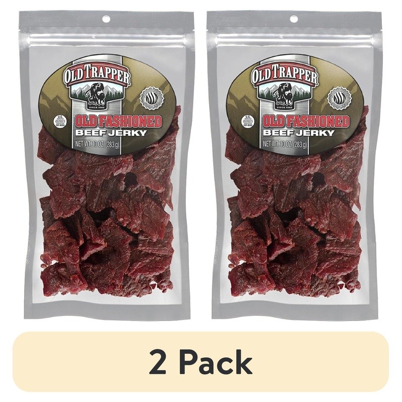 Smoky Beef Jerky 10oz Resealable Bag Tender Protein Snack Hiking Camping Low Fat