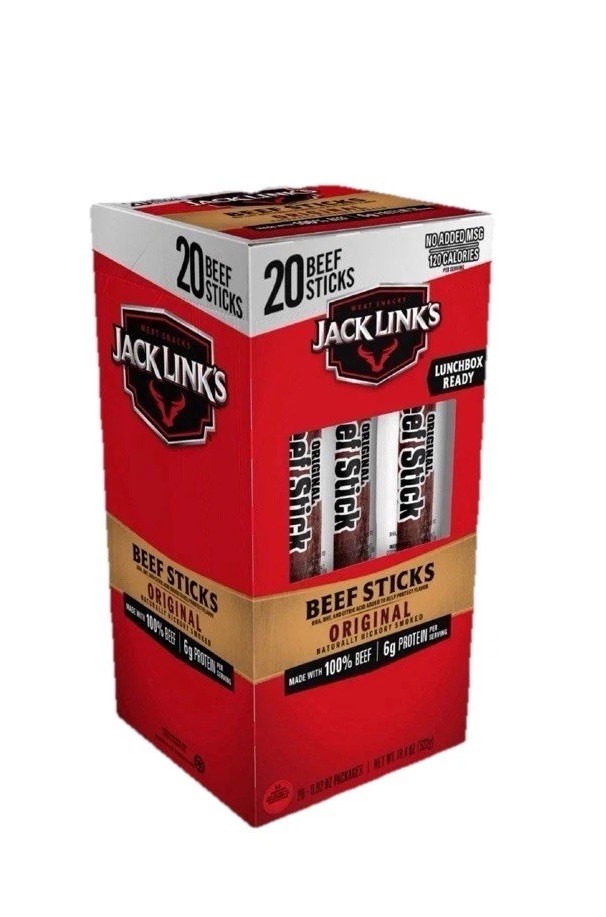 Jack Link’s Original Beef Sticks, 0.92 oz., 20 pk.