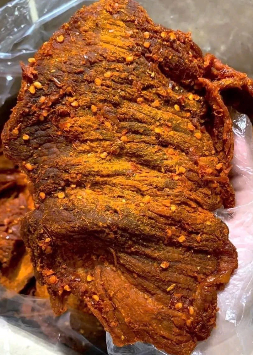 Authentic Vietnamese Spicy Beef Jerky Whole Cut 200g Ready to Eat Snack