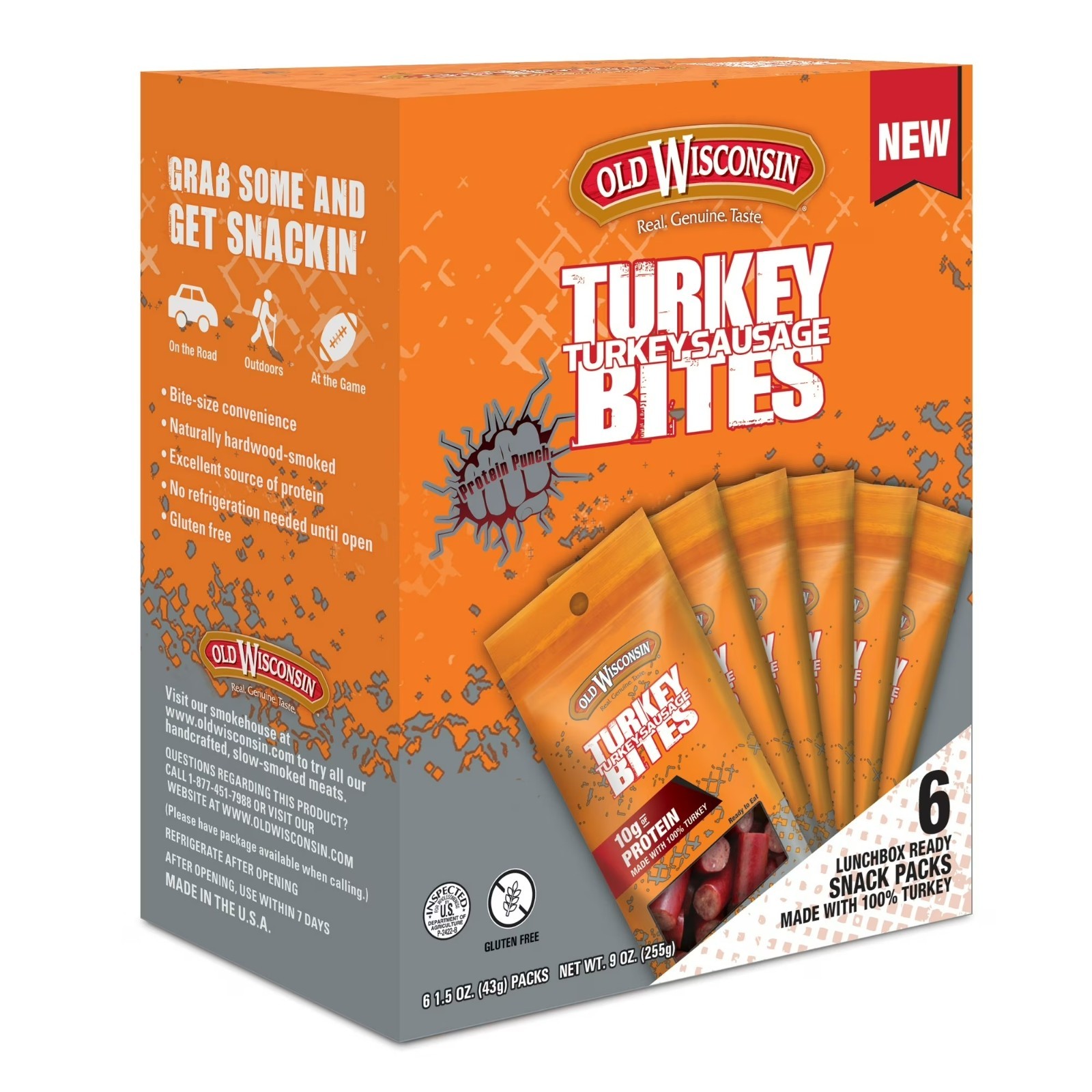 Old Wisconsin Turkey Snack Bites, 9-Ounce Packages 1 pack
