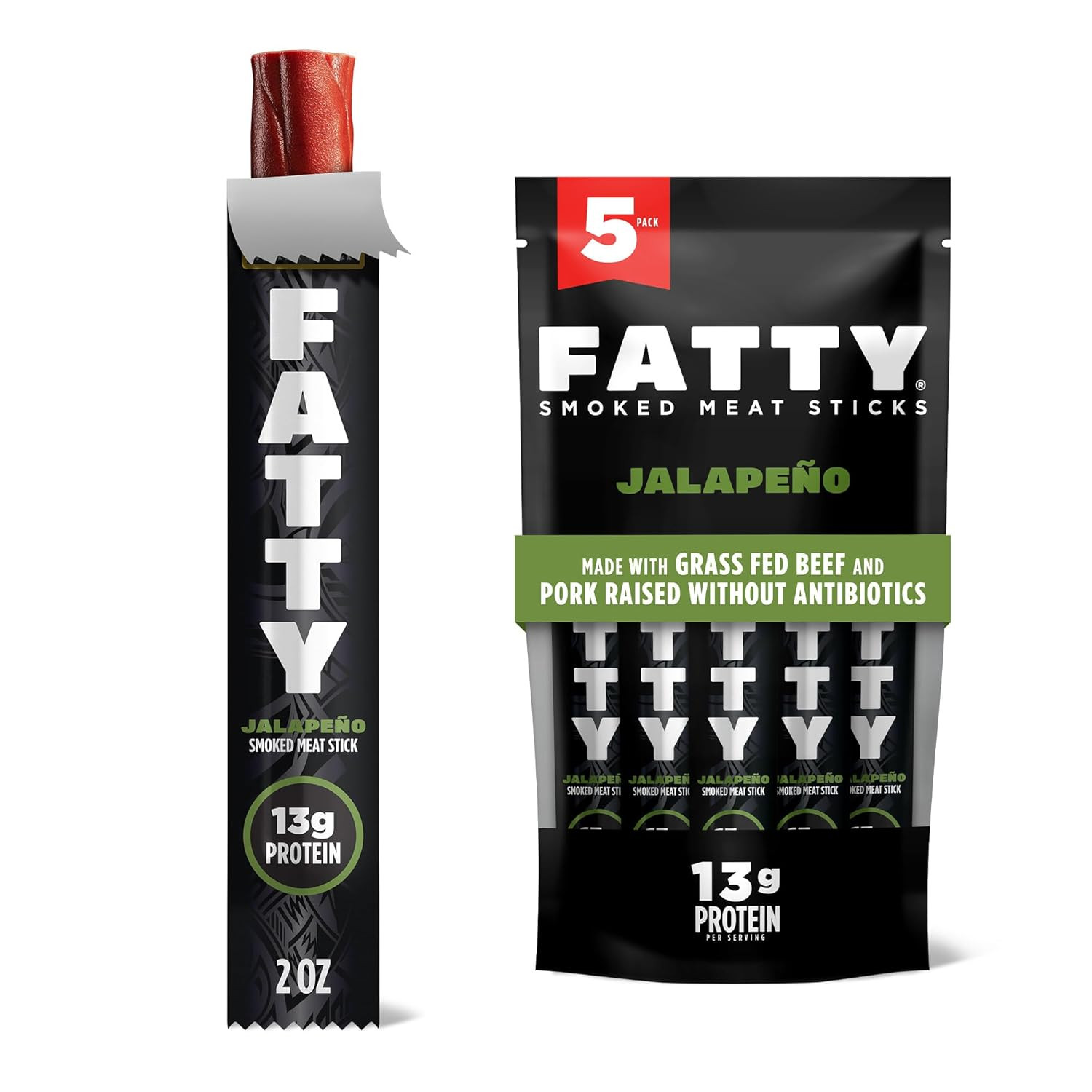 Meat Sticks, Made with Grass Fed Beef, Pork Raised without Antibiotics