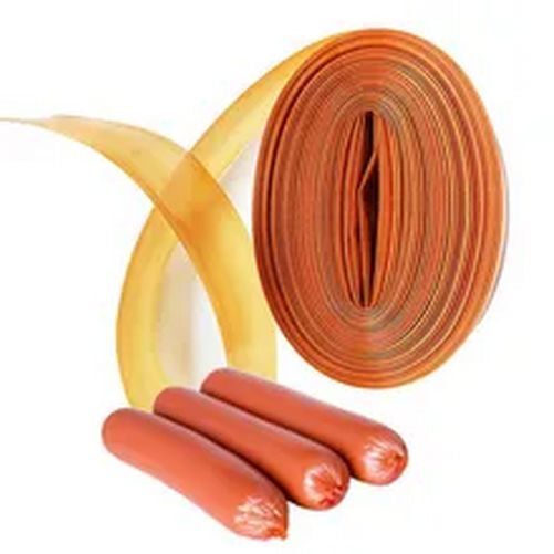 1/3 Meters x 32mm Plastic Sausage Casings Hot Dog Maker Yellow Shell Inedible