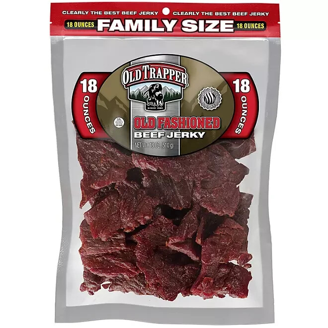 (PACK OF 2) Old Trapper Old Fashioned Beef Jerky, 18 oz. FREE SHIPPING