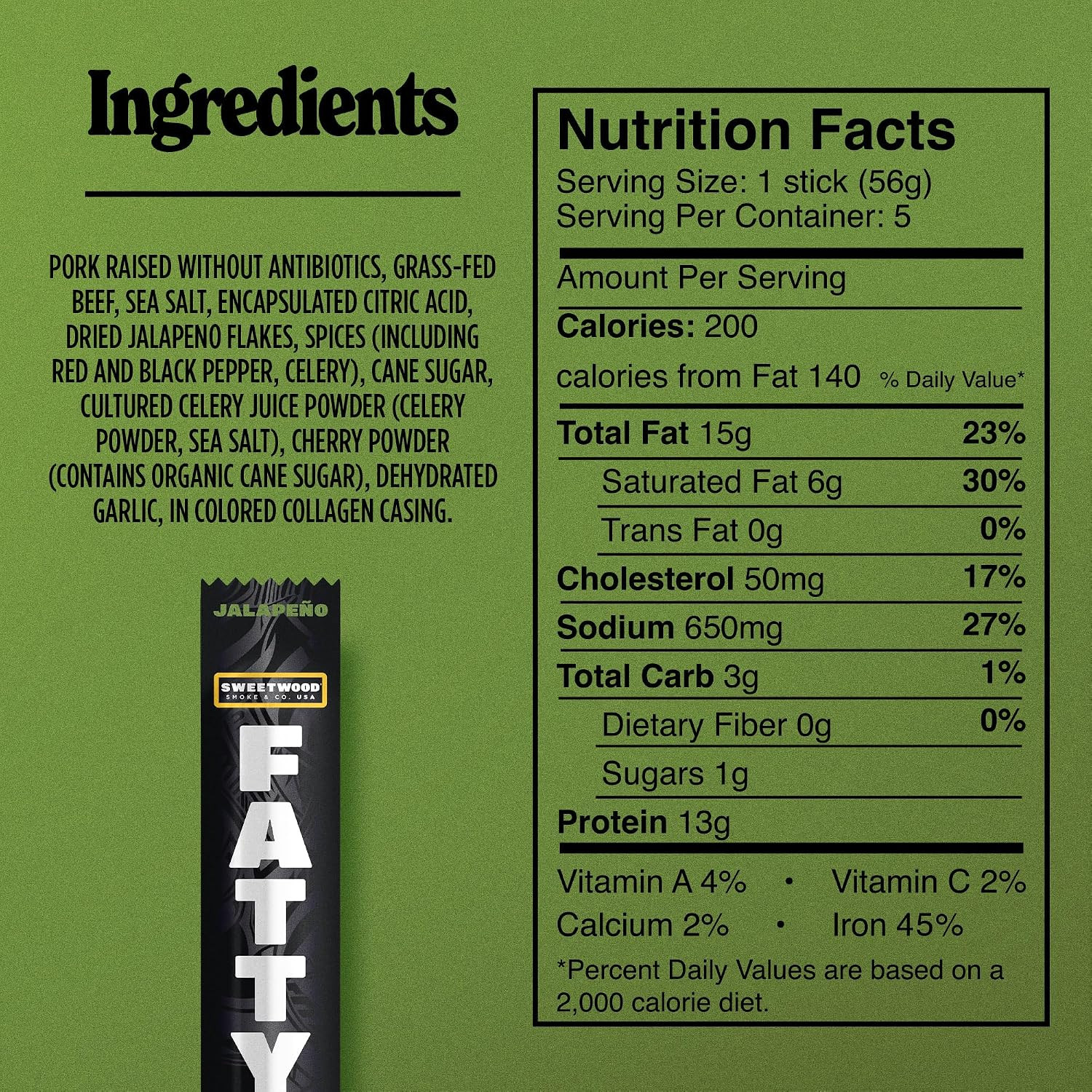 Meat Sticks, Made with Grass Fed Beef, Pork Raised without Antibiotics