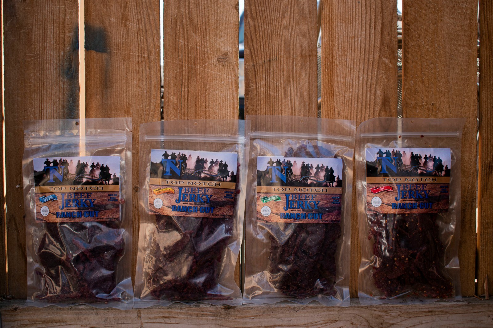 Top Notch Beef Jerky Natural Smoke Flavoring Added, Ranch Cut, Different Flavors
