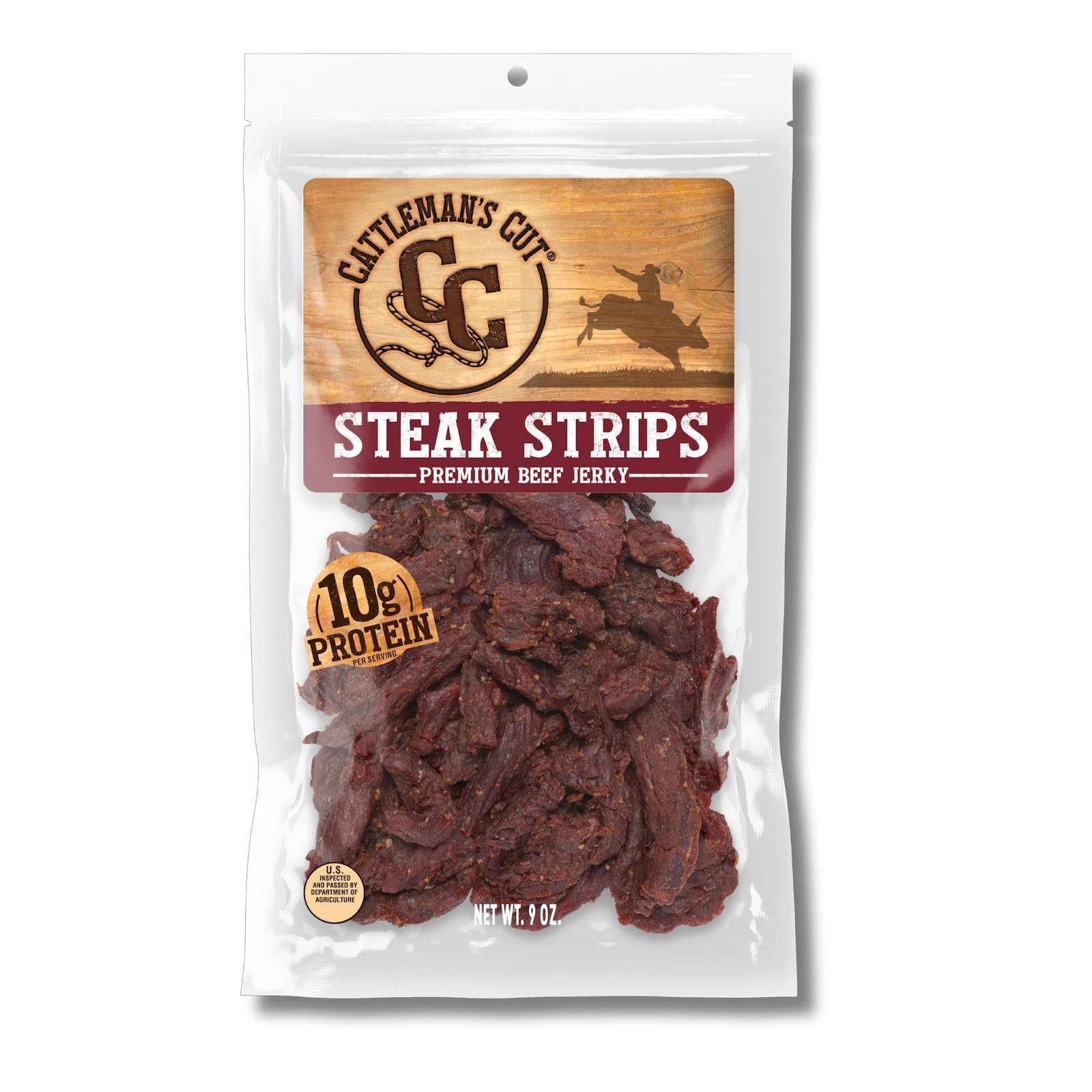 Cattleman’s Cut Texas Style Flank Steak Beef Jerky, 9 Ounce