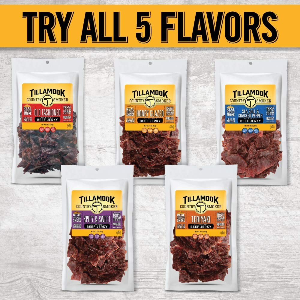 Real Hardwood Smoked Beef Jerky, Old Fashioned, 10 Ounce