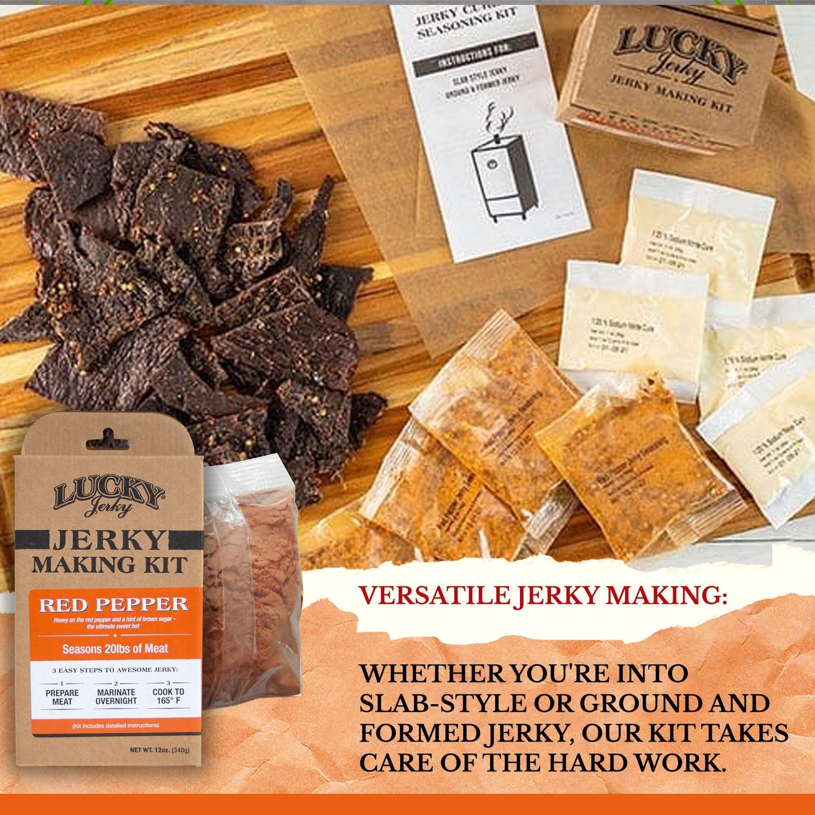 Jerky Seasoning and Cure Kit for Deer Beef Jerky Easy Family Project 12oz