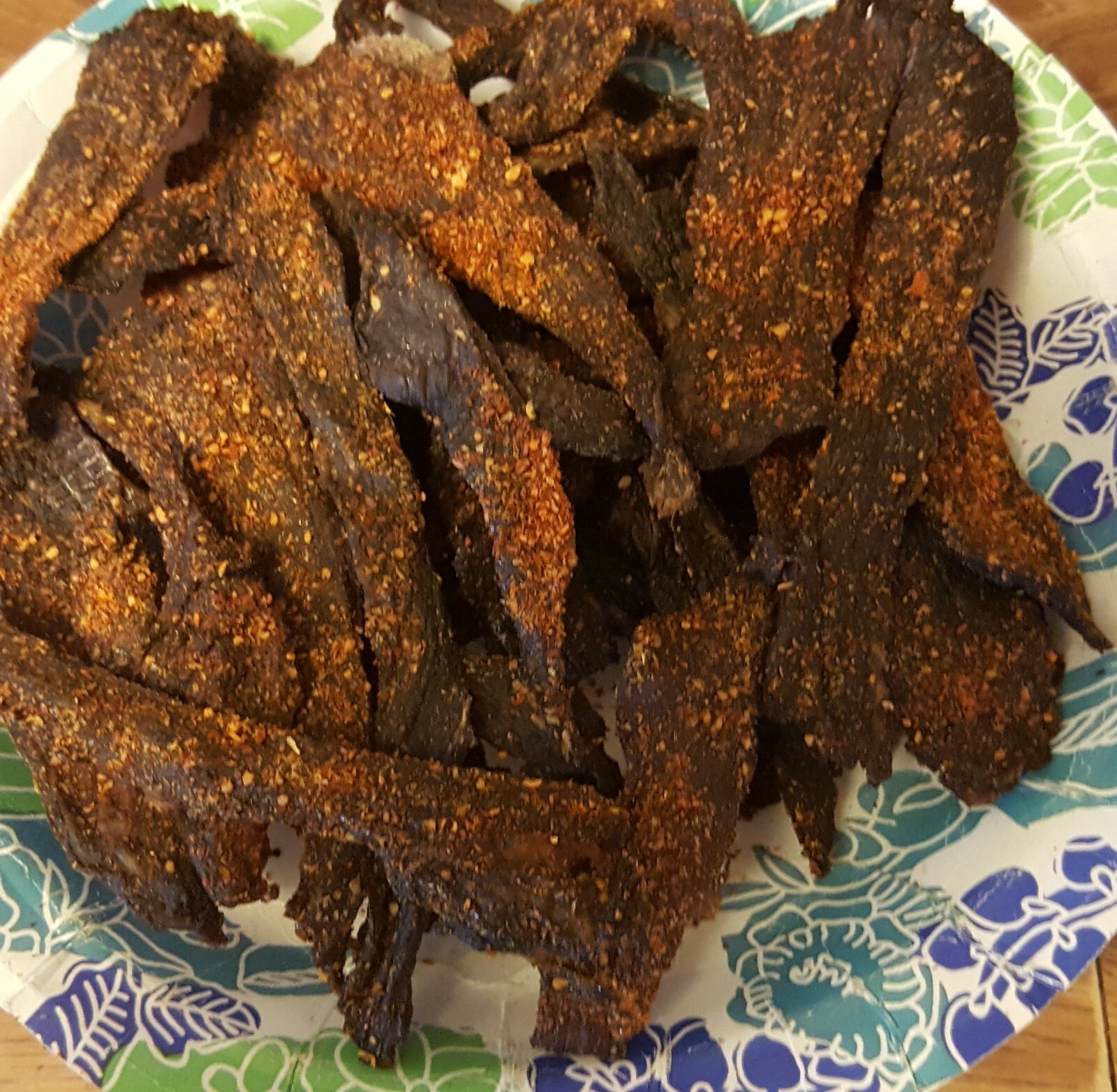 Juan & Teresa FIVE POUNDS CALIENTE (Mexican hot) CARNE SECA ANGUS BEEF JERKY