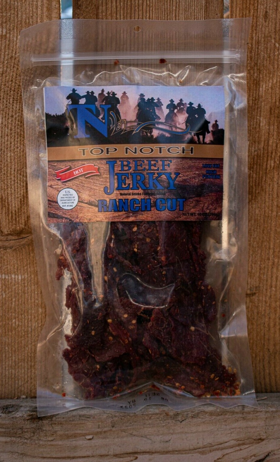 Top Notch Beef Jerky Natural Smoke Flavoring Added, Ranch Cut, Different Flavors