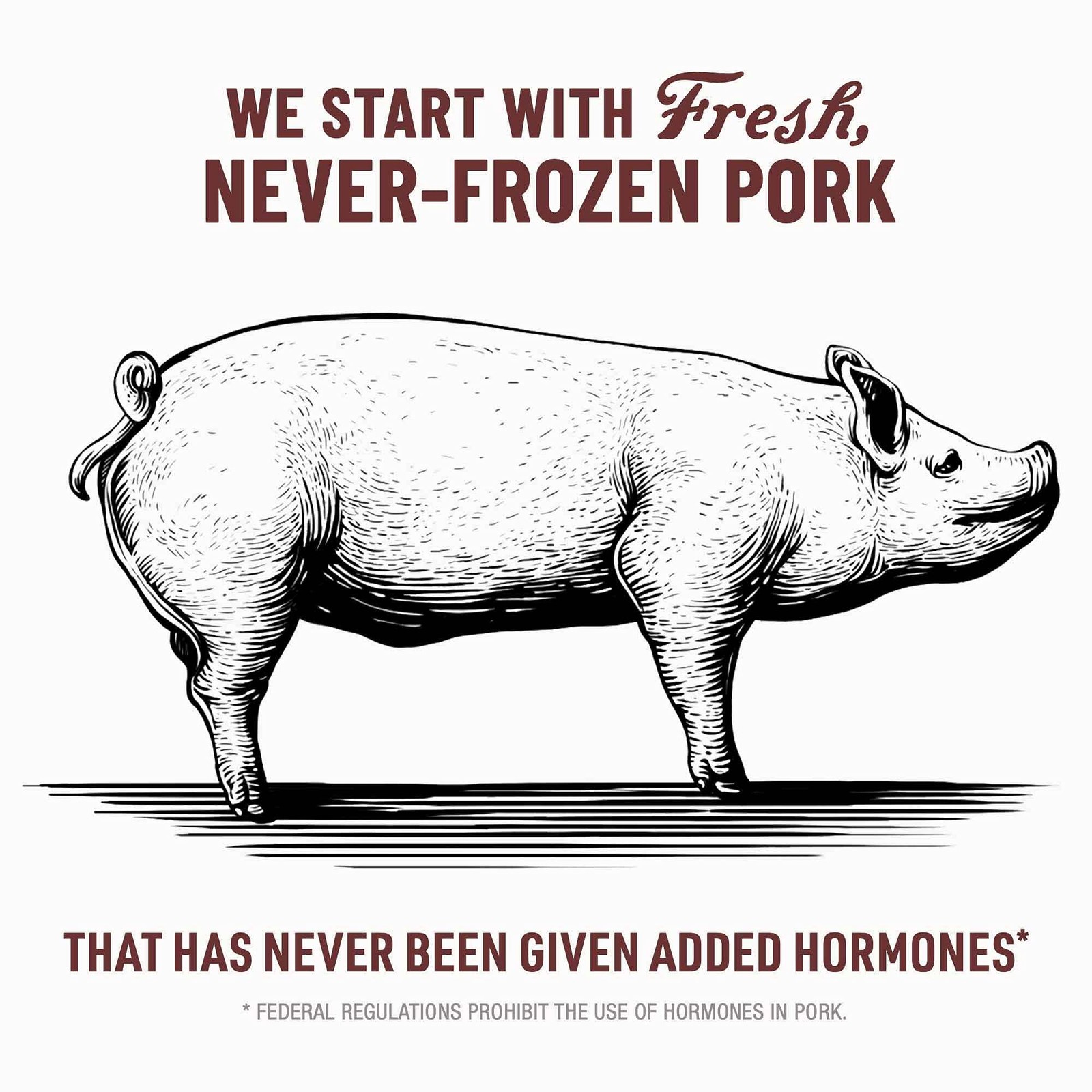 Pork Hot & Spicy Smoked Sausages, 7g Protein, 5 oz. (Pack of 8)