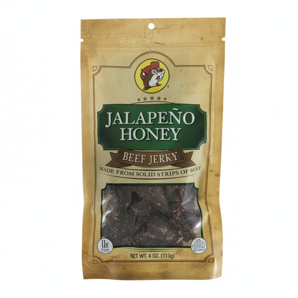 Buc-ee’s Jalapeño Honey Beef Jerky | Sweet & Spicy Jerky Snack