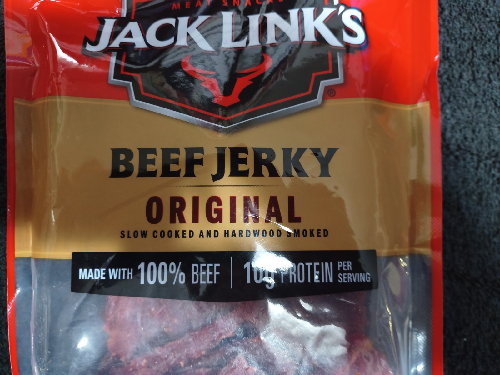 5 Bags JACK LINKS Beef Jerky Original & Sweet Hot – BIG BAGS! Family Size 10 oz
