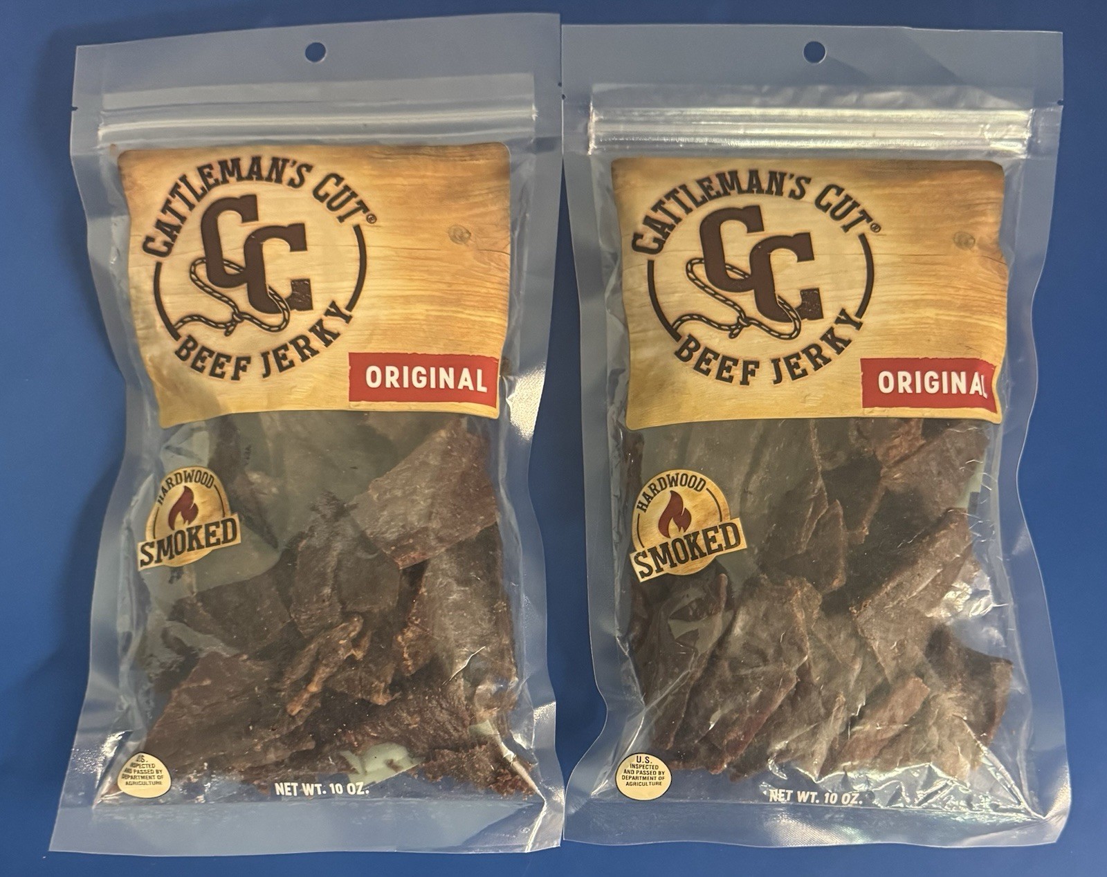 (2) Cattleman’s Cut Original Beef Jerky 10oz. BB: 2/27