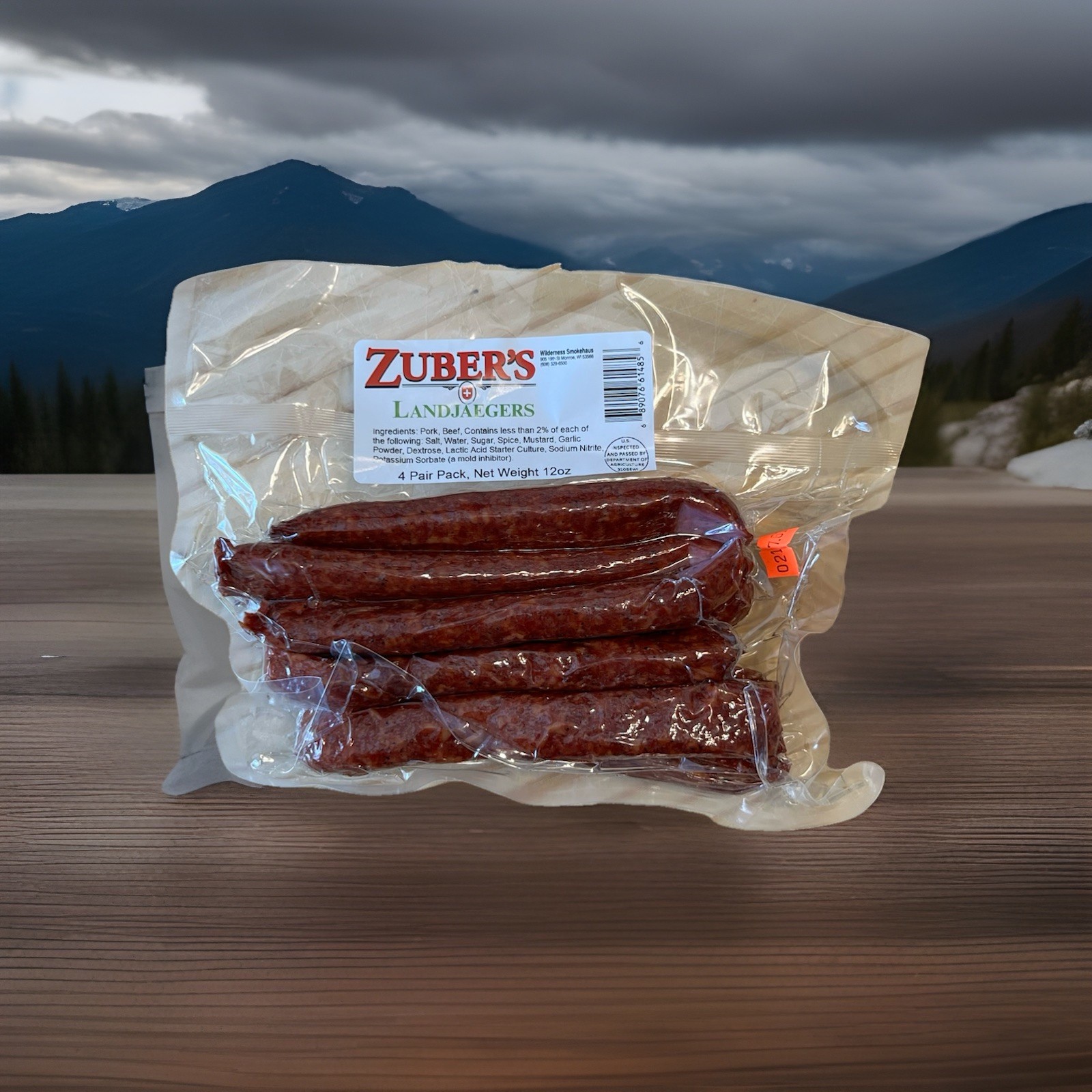LANDJAEGERS Swiss Style By Zubers & Wilderness Smokehaus Fresh Made Order 12oz