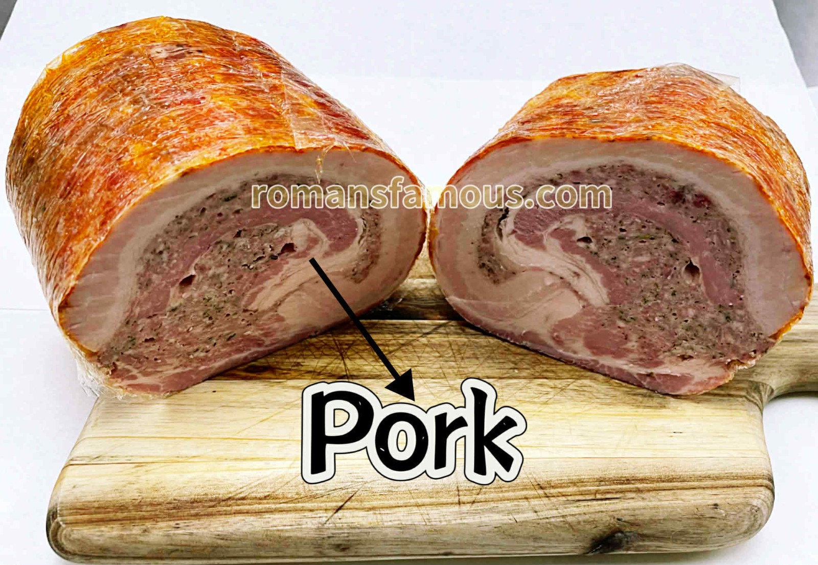 Rullepølse Pork loaf -Unsliced