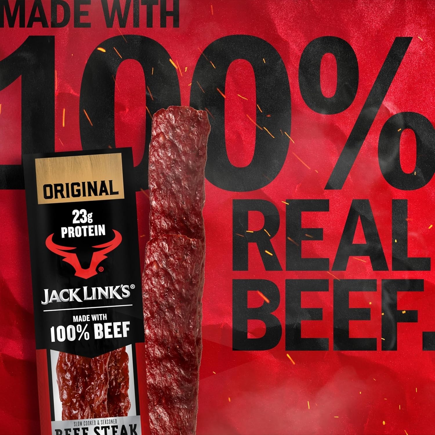 12 Count Beef Steaks – 23g Protein Meat Snacks, No Refrigeration