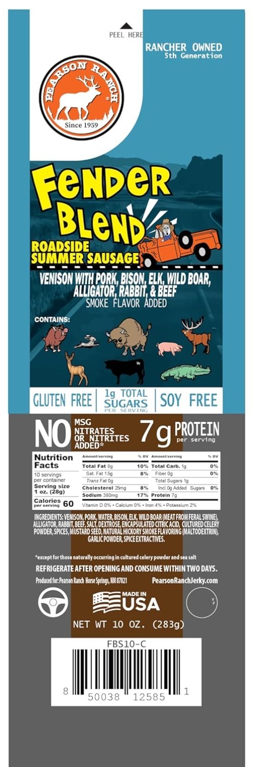 Wild Game Sausage Pack: Elk, Bison, Venison, Boar, Exotic Blend – 5pc Gift Box