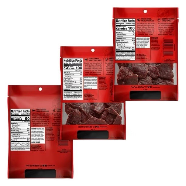Jack Link’s Beef Jerky, Variety Pack, 1.25 oz., 9 pk.