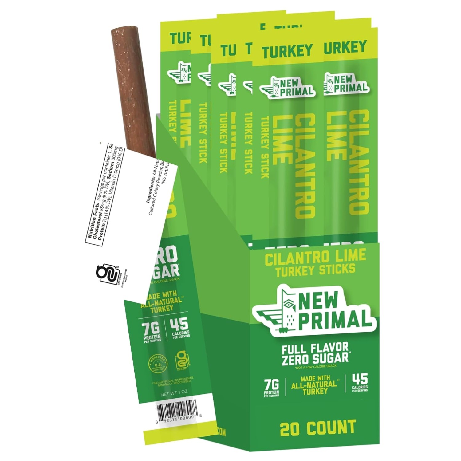 All Natural Turkey Snacks, 7g Protein, 45 Calories