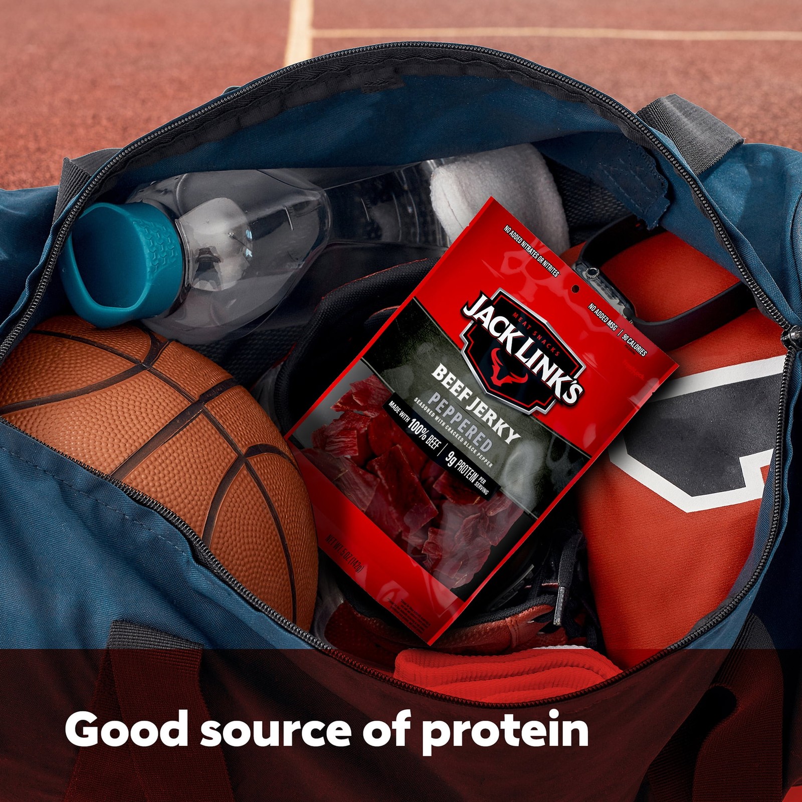 Jack Link’s Beef Jerky Peppered Made W/ 100% Beef 9g of Protein per Serving 5