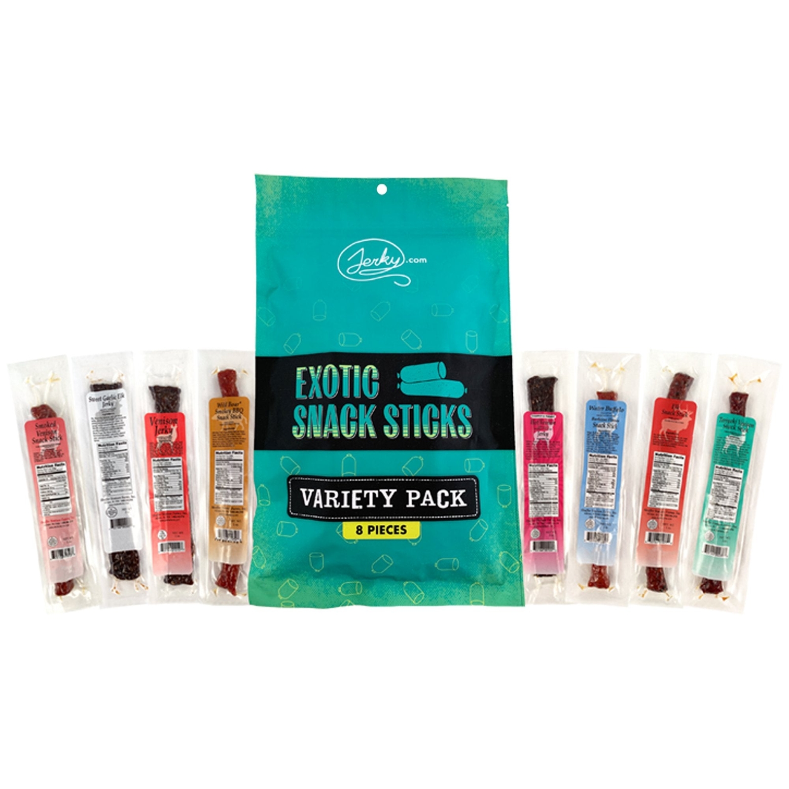 Exotic Snack Sticks Variety Pack – 8 Pieces