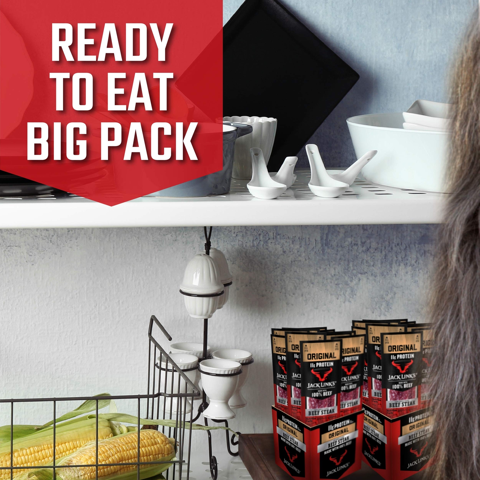 Jack Link’s 12 Oz Premium Beef Jerky Sticks Protein Snack with Wisconsin Cheese