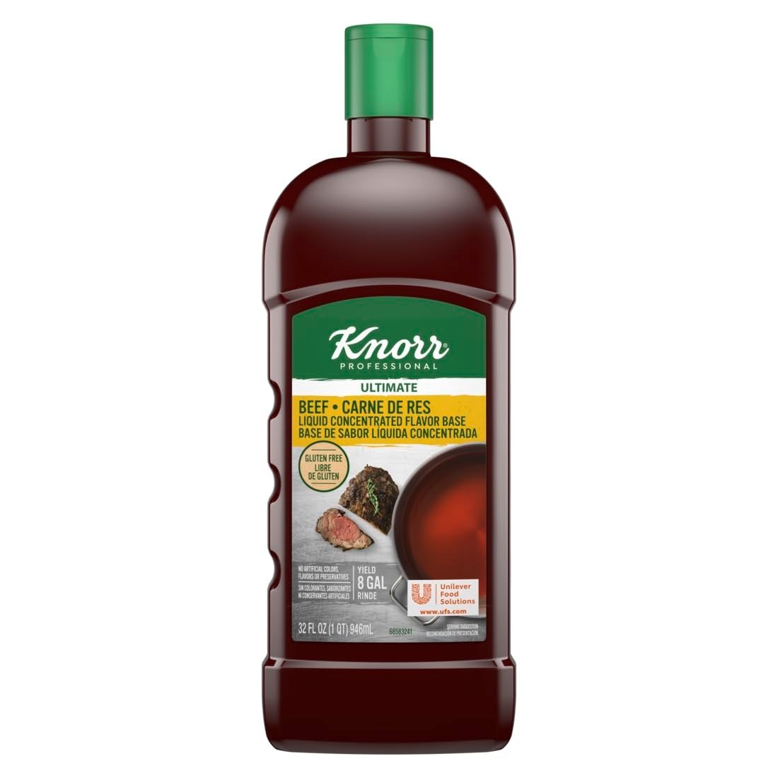 Ultimate Beef Base Liquid 32oz 4pk – Gluten Free, No Artificials, Rich Flavor