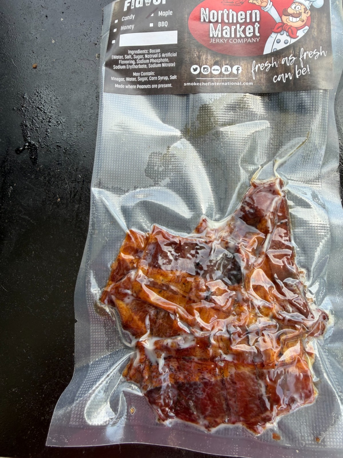 Candied Smoked Bacon Jerky | 6 Flavors | weekend snack | Free shipping | Meat |