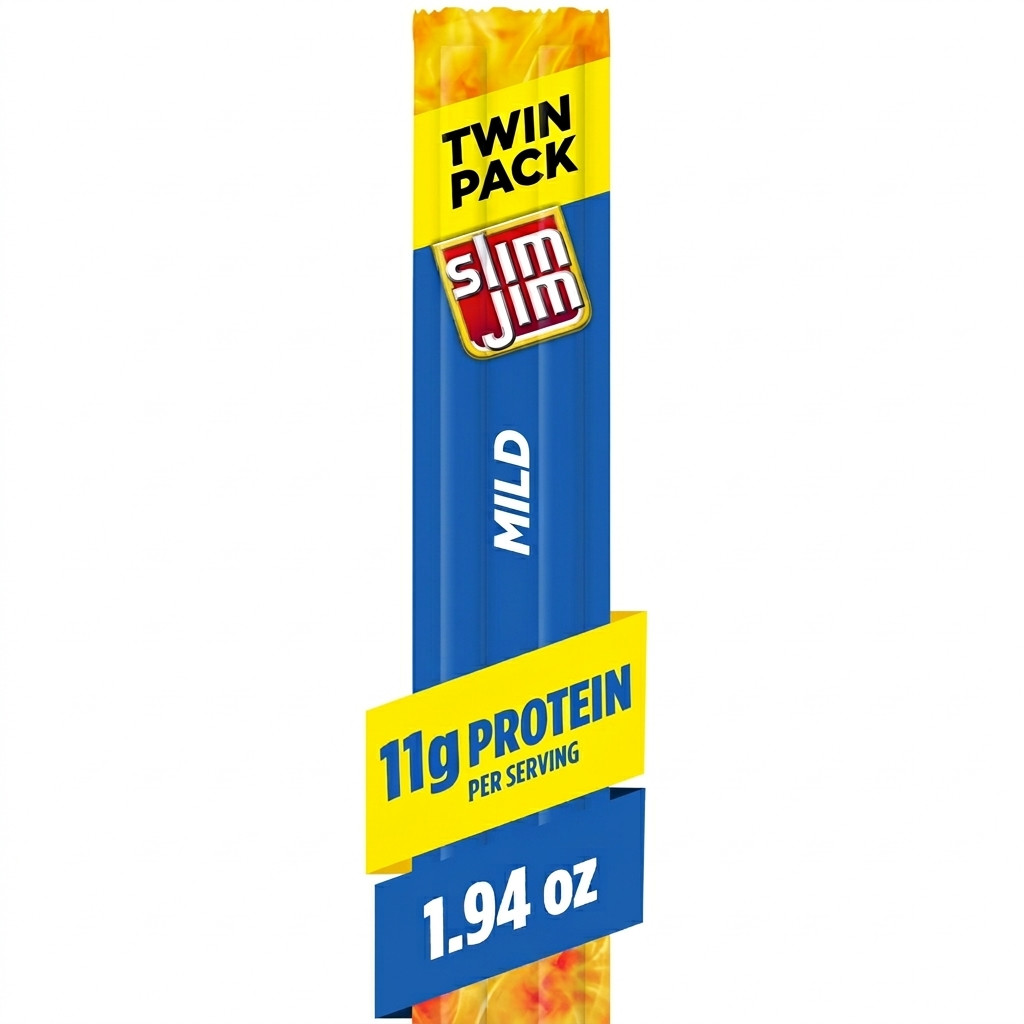 Slim Jim Monster Smoked Meat Sticks, Mild Flavor, Twin Pack, 3.88 oz. (24-Count)