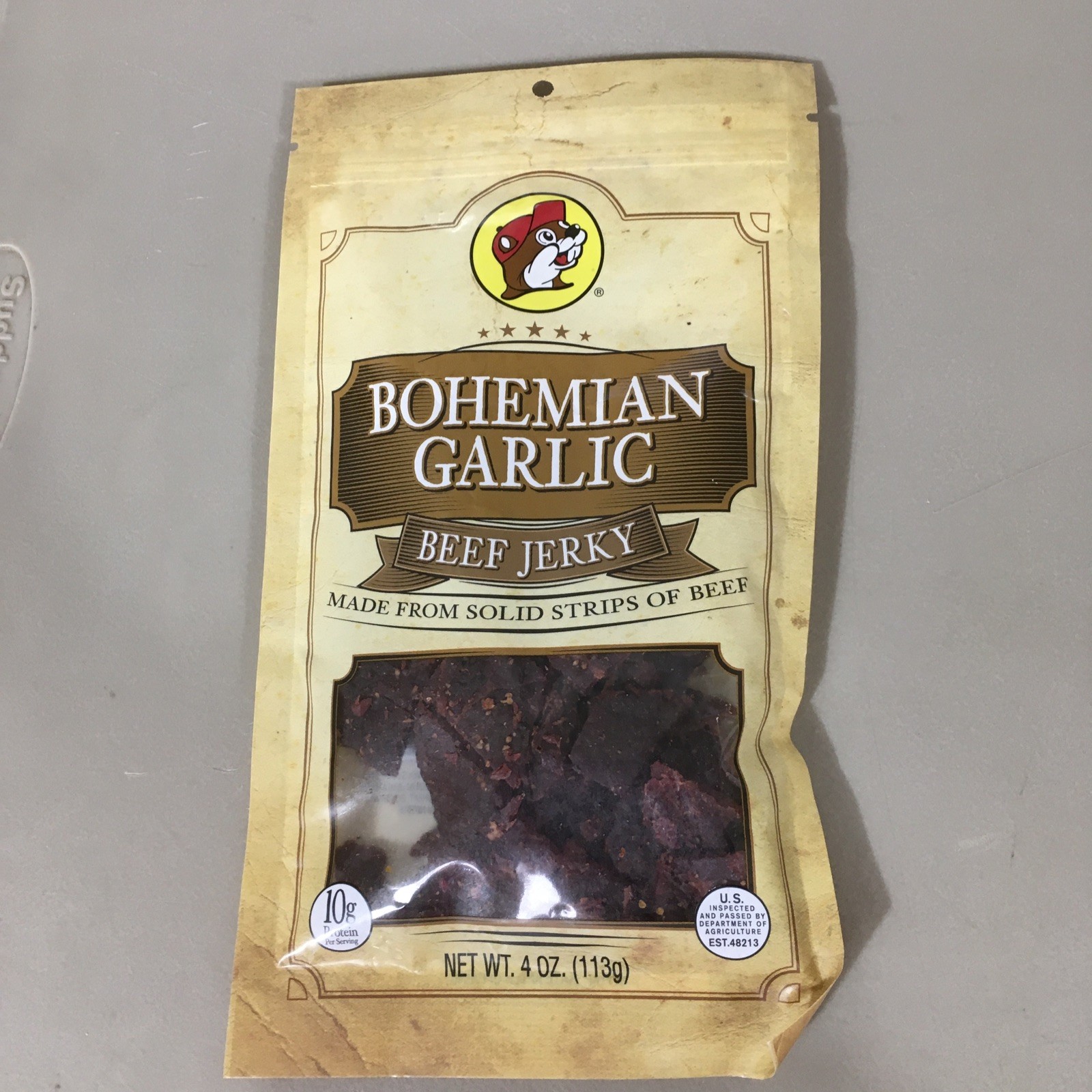 Bucees Bohemian Garlic Beef Jerky 4oz.
