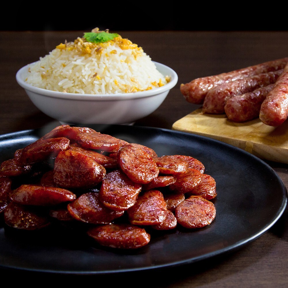 Chokchai Fish Chinese sausage Delicious fragrant sweet oily size 1000g.