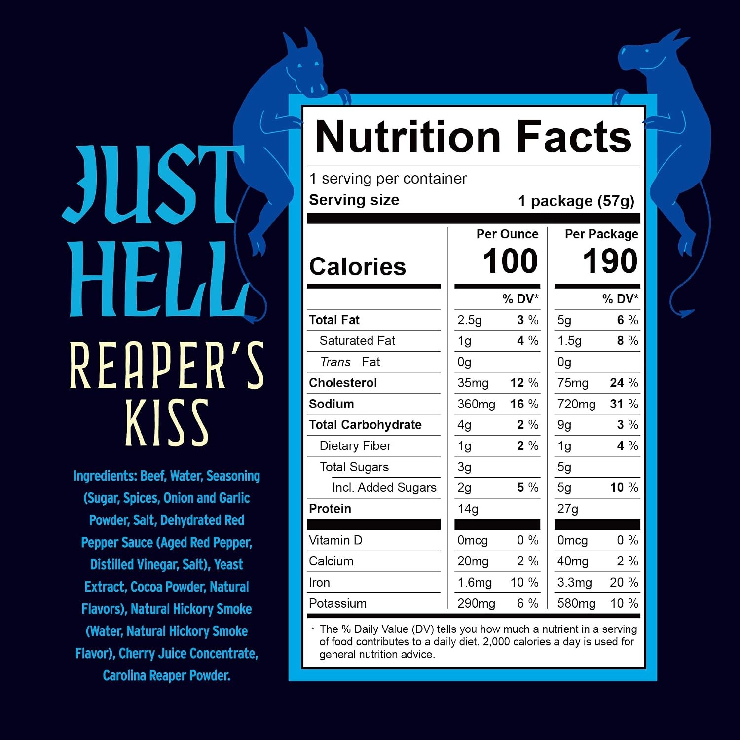 HOT & Spicy Beef Jerky Ghost, Scorpion, Reaper 2 oz 3Pk People’s Choice Our Shop
