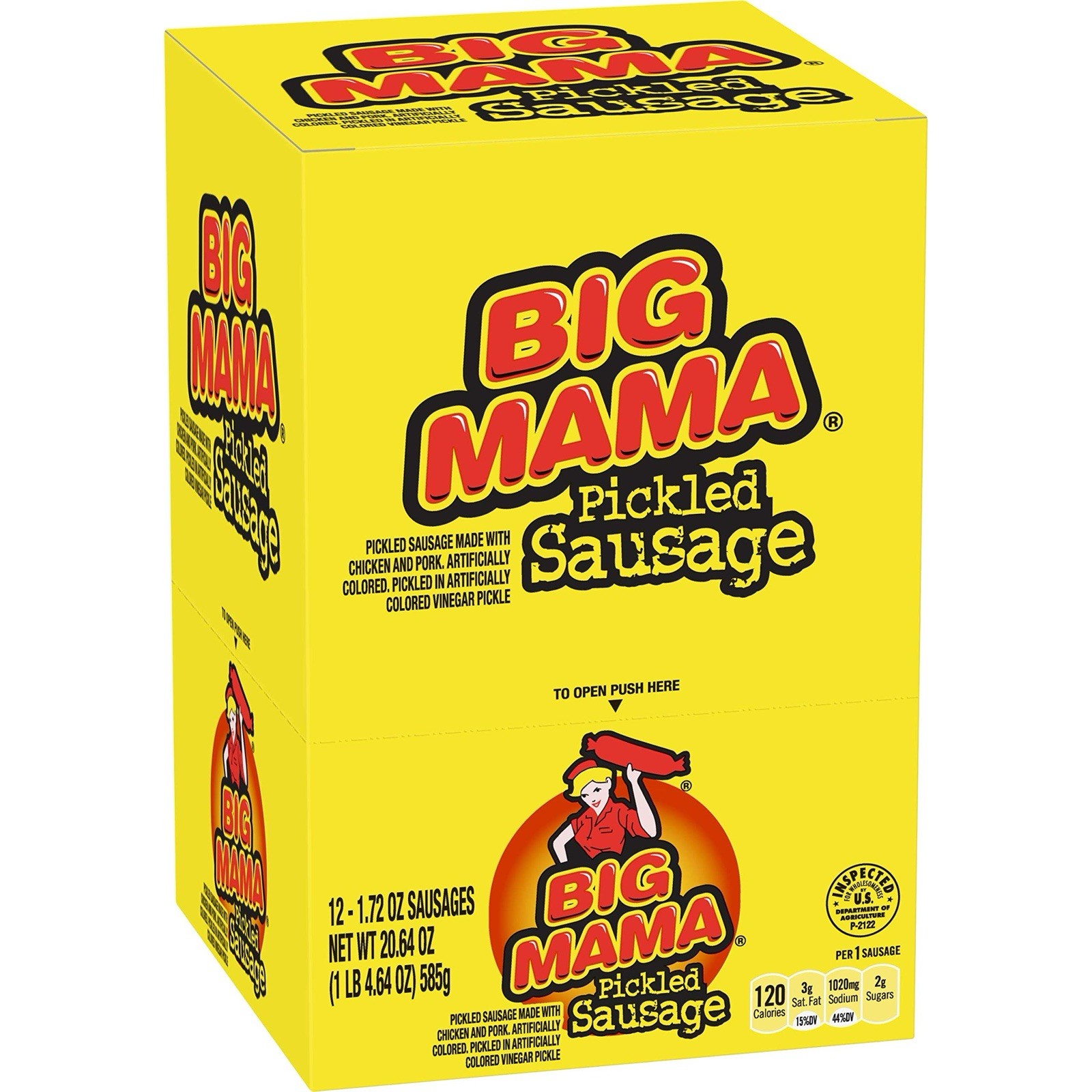 Penrose Big Mama Pickled 🌭Sausages, 2.4 Ounce, 12 Pack