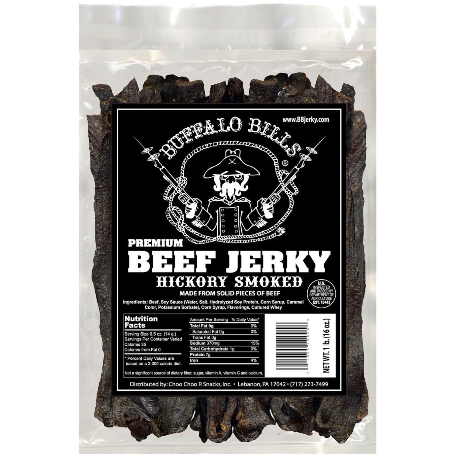 Top Round Beef Jerky – Soy Sauce, Garlic, Black Pepper