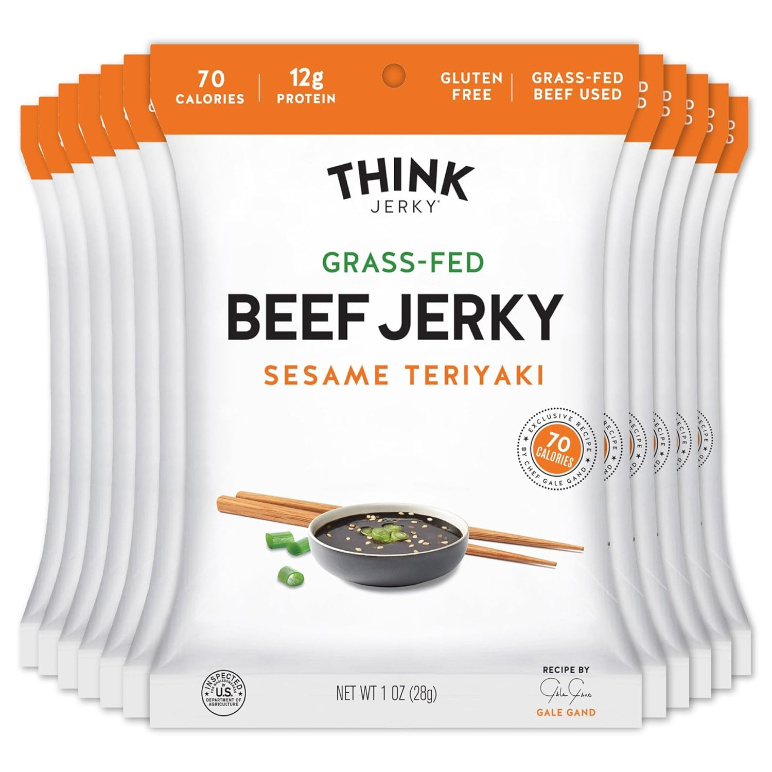 Sriracha Honey Turkey Jerky, High Protein Free-Range Turkey, Gluten Free, No Ant