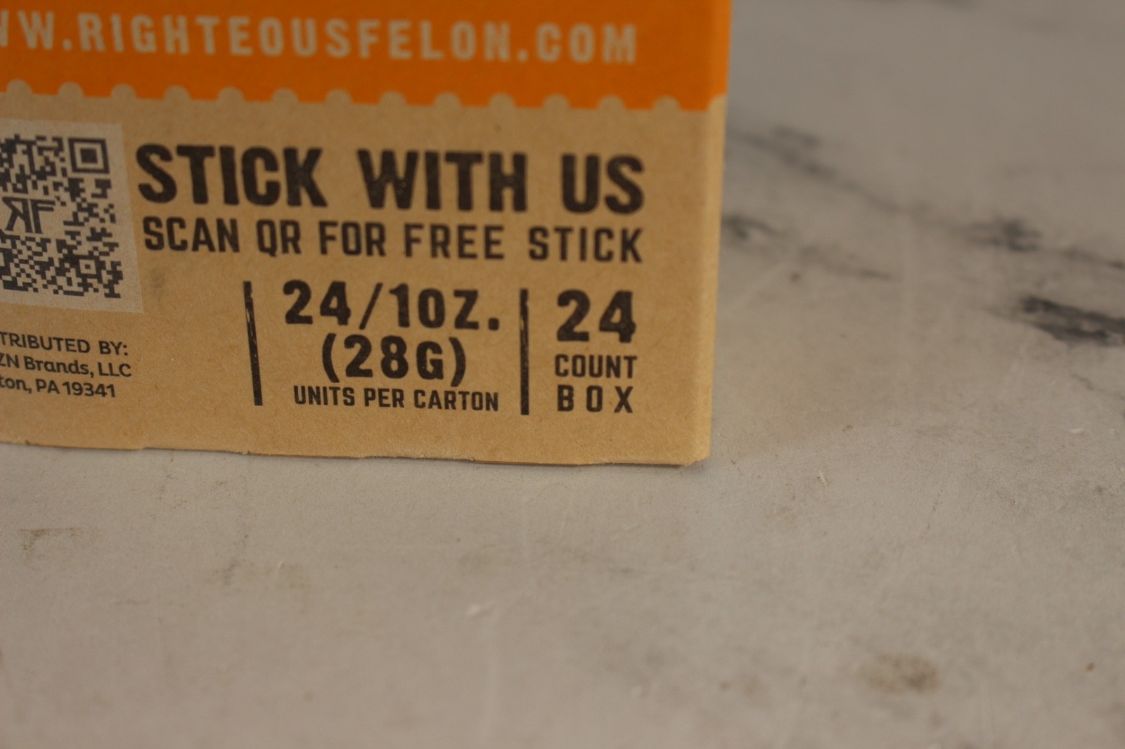 Righteous Felon Craft Jerky Street Taco Pork Sticks, 1 oz., 24 pk.