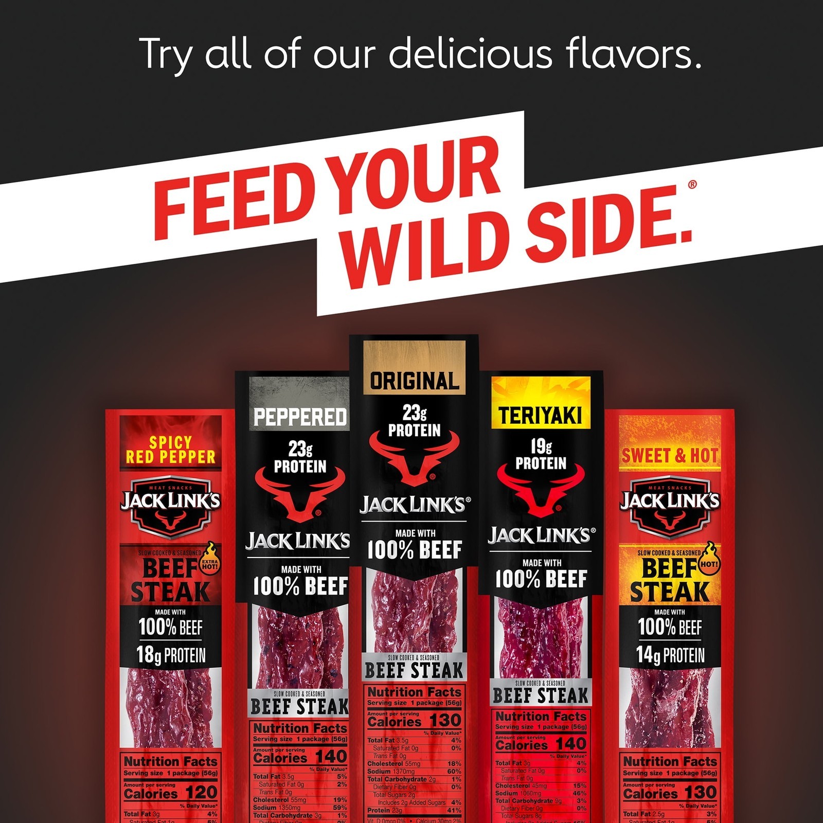 5 pack Original Beef Steak Multi-Pack 6 0.8 Ounce. Beef Steaks 4.8 Ounce