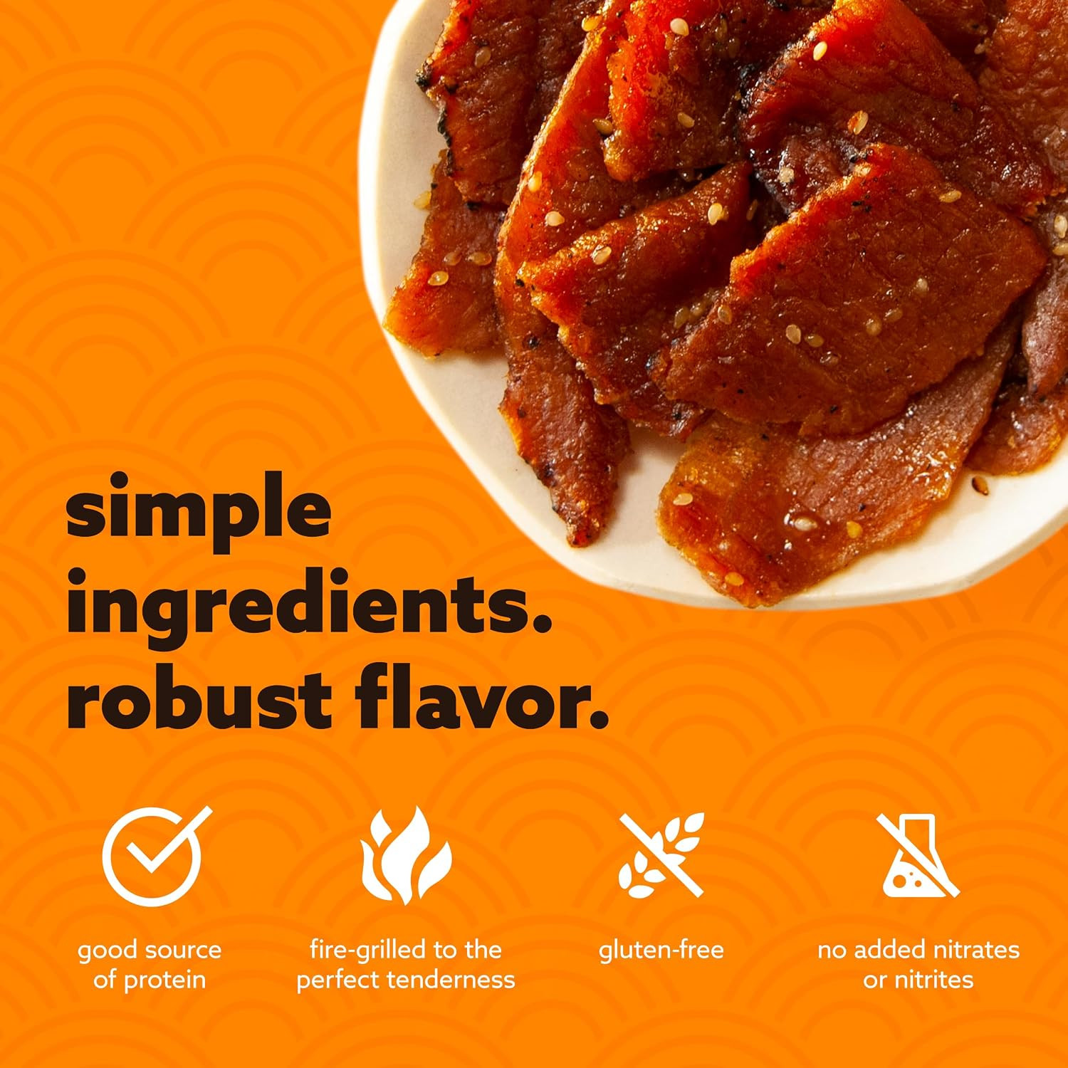 Korean BBQ Pork Jerky – (2 Pack) 9 Oz Resealable Bag – Fire-Grilled Specialty Me