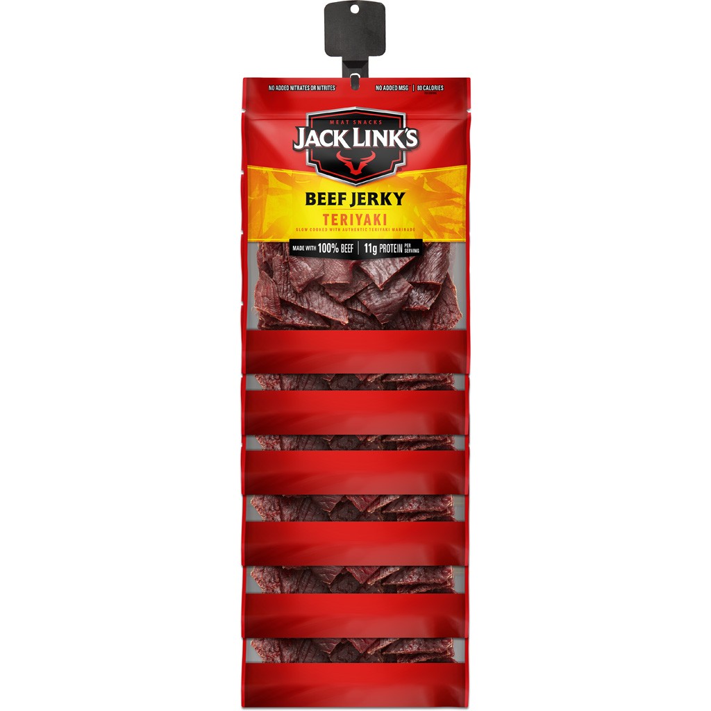 Jack Links 3.25oz Jerky Clip Strip 12ct Teriyaki
