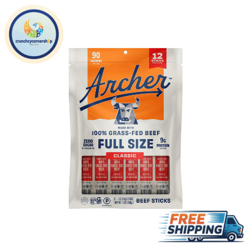 Archer Classic Full Size Beef Sticks, 1 oz., 12 pk. FREE SHIPPING!!!