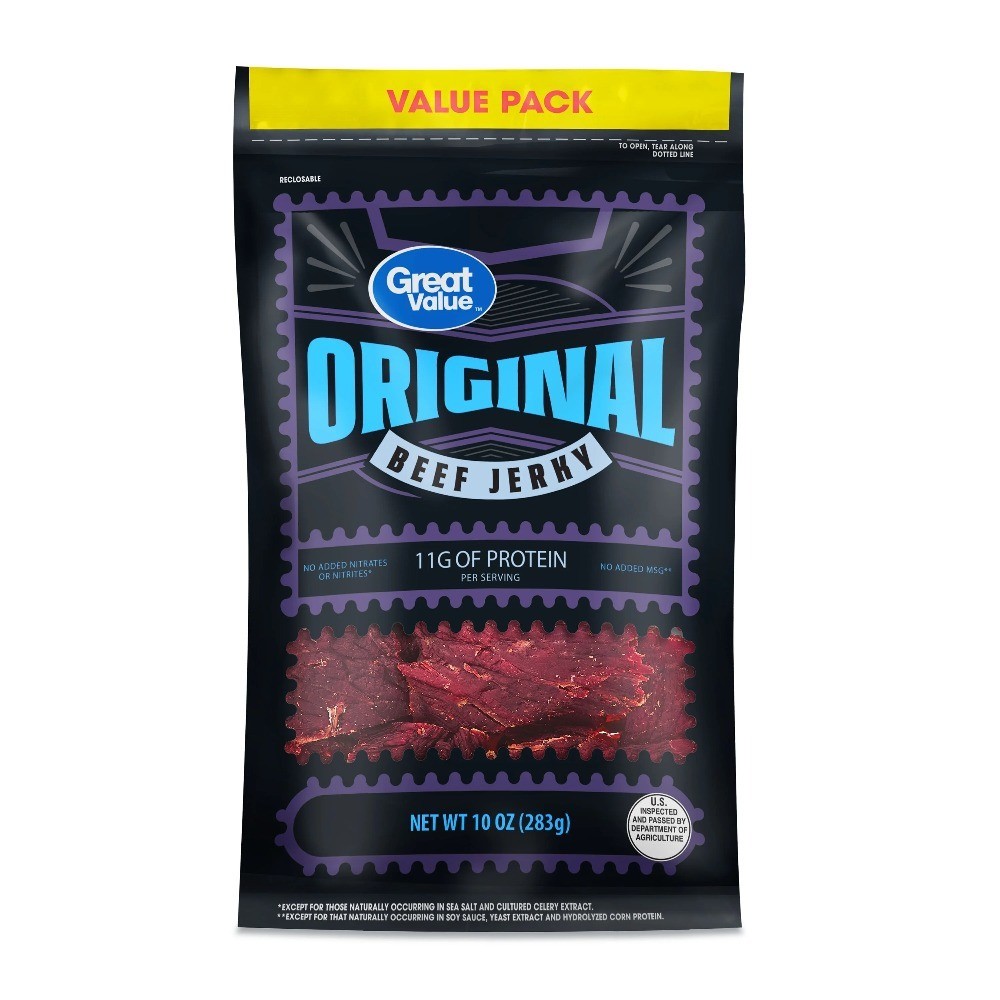 Premium Beef Jerky Value Pack, 2 Bags, 10 oz Total, All Natural, High Protein
