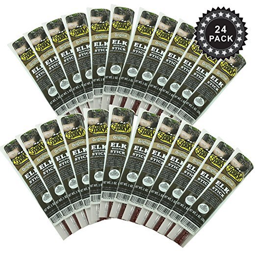 Climax Original Delicious BEST Exotic 1 Oz. Elk with Pork Sticks 24 Pack