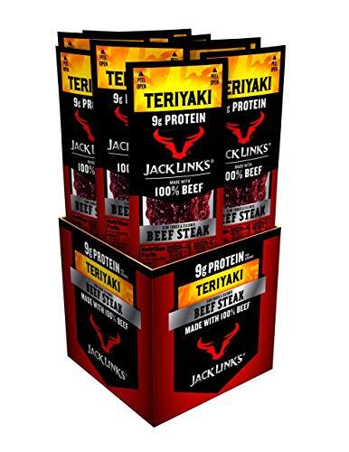 Jack Link’s Premium Cuts Beef Steak Teriyaki Flavor 1 Ounce Pack of 12