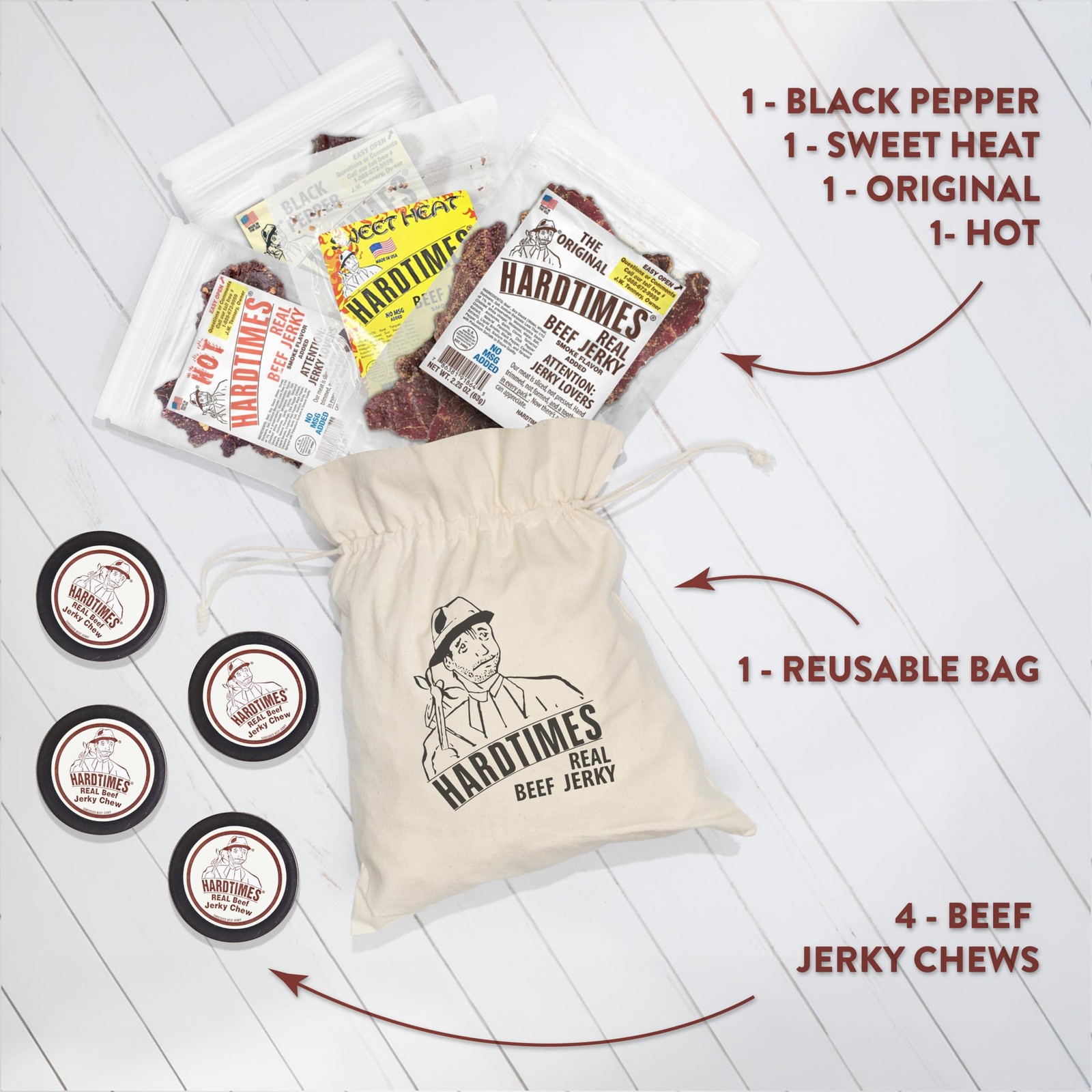 Beef Jerky – Variety, Specialty Gift Bag – Great Gift for Fathers Day, Holida…