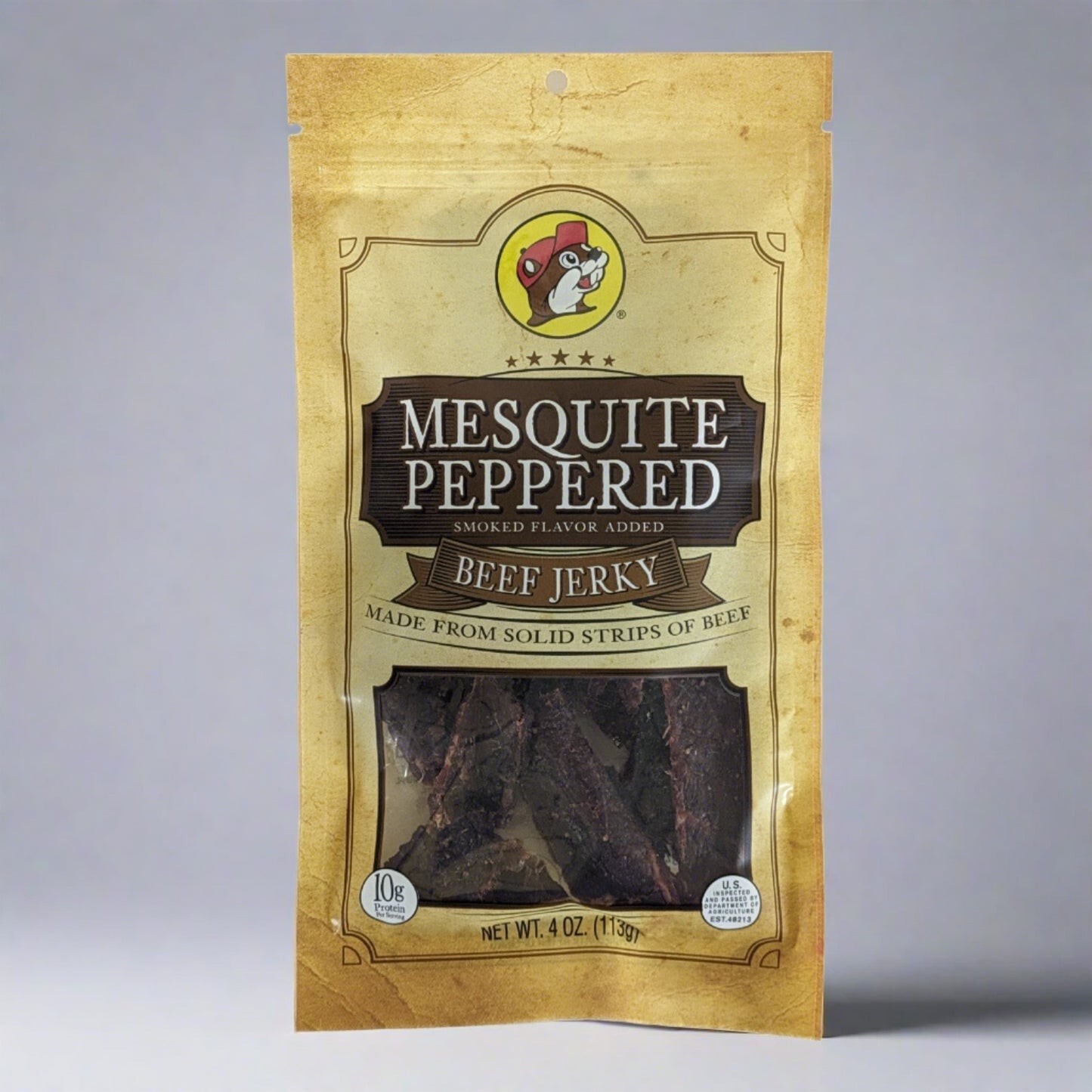 Buc-ces Mesquite Peppered Beef Jerky